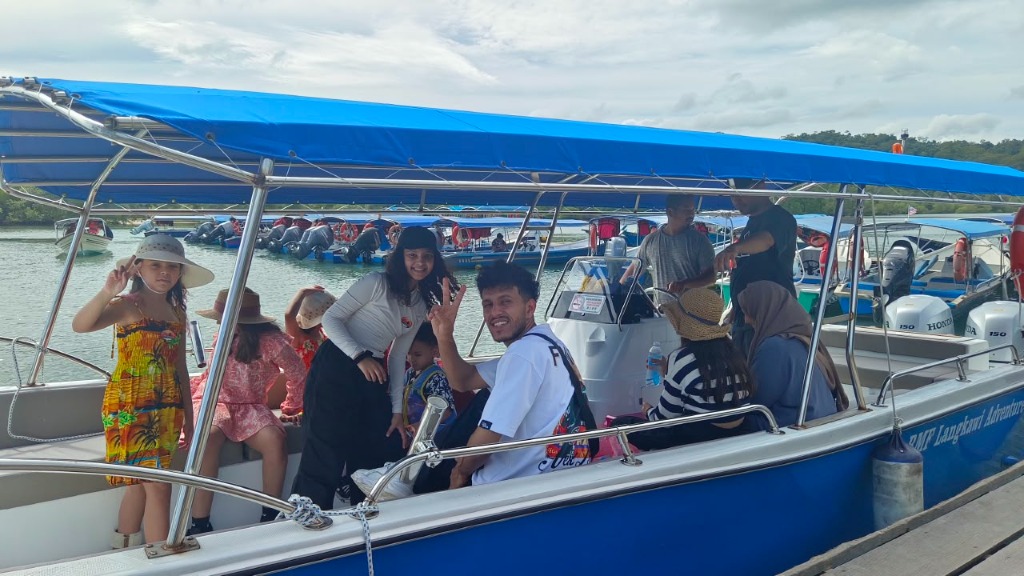 Covered Safari Tour Boat